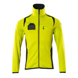 veste polaire zippé accelerate jaune/marine TM