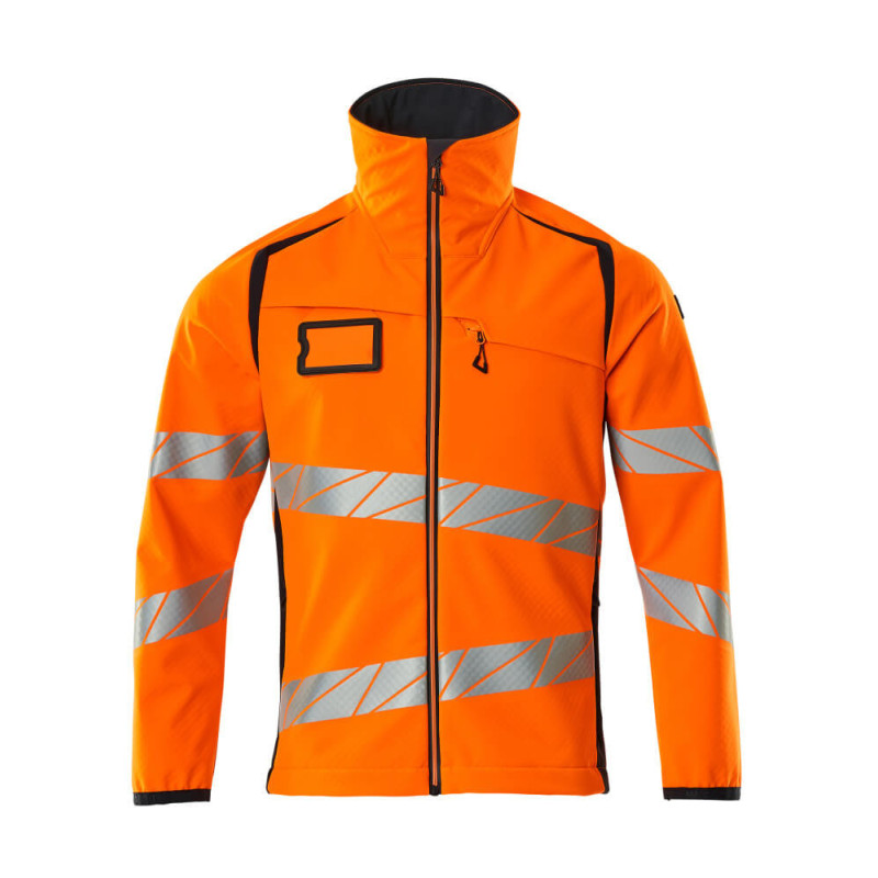 Veste softshell HV accelerate orange/marine TM