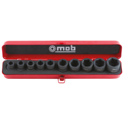 Coffret 10 douille impact courte 10 à 24mm