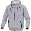 Veste sweat molleton ANZIO gris TM