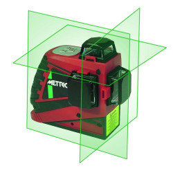 Laser automatique 3D 4 equerrages vert