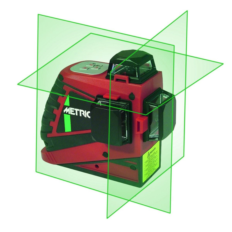 Laser automatique 3D 4 equerrages vert