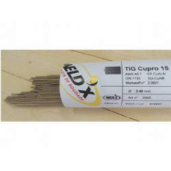 Métal d'apport TIG Cupro 15 D1.2mm 5Kg