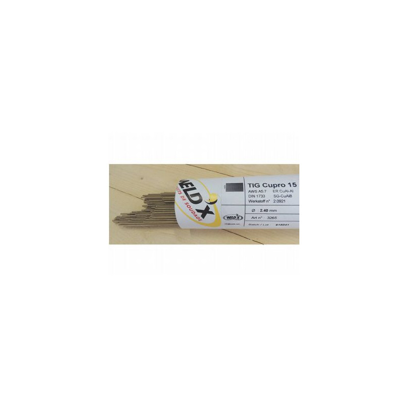 Métal d'apport TIG Cupro 15 D1.2mm 5Kg