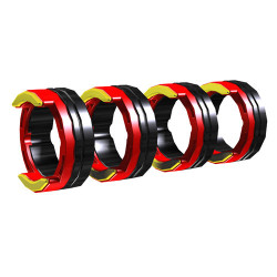 Jeu de 4 galets alu 1.2mm