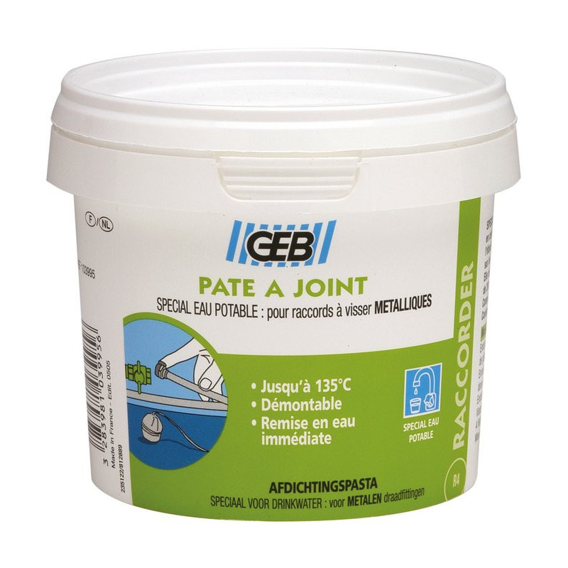 Pate à joint pour raccord filetés metalliques 500G