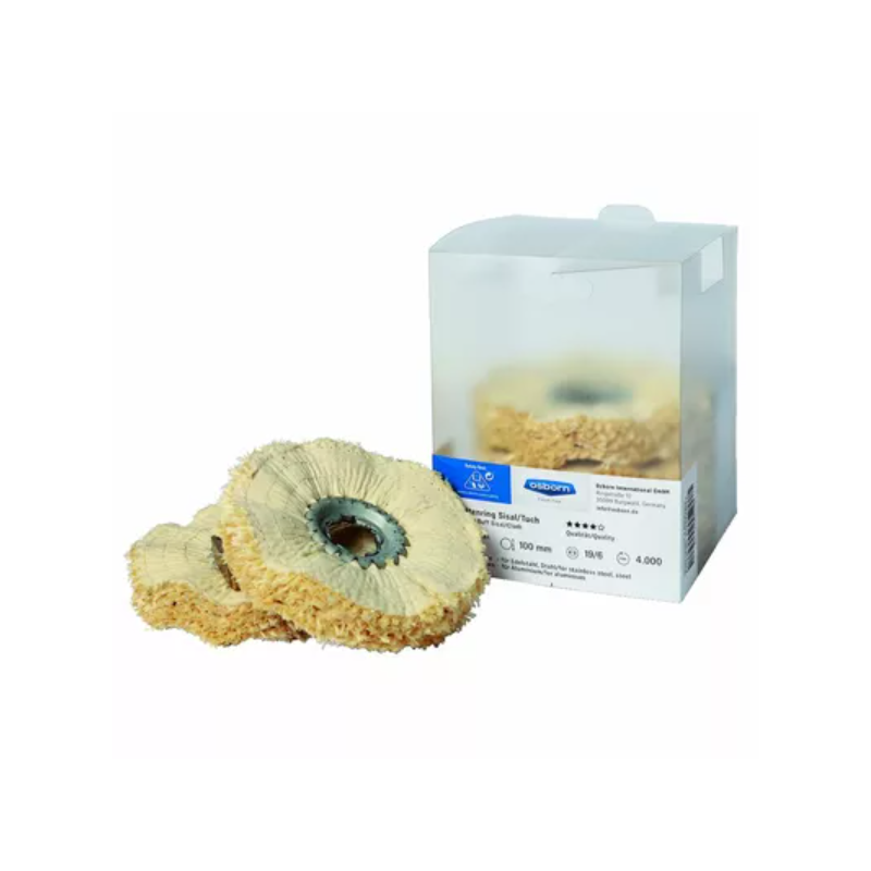 Kit 5 Disques Polissage D100x10 4C Sisal-coton