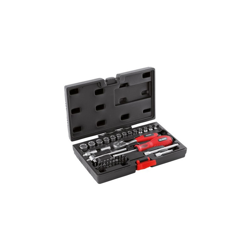Coffret de douilles 6 pans 1/4 40pcs Talabot"