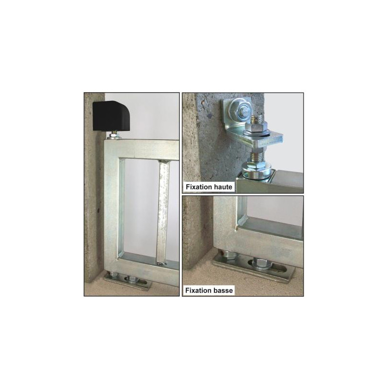 Kit Pivot portail 1 Vantail 40x40 à cheviller