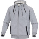 Veste sweat molleton ANZIO gris TM