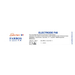 Electrode enrobée rutile F40