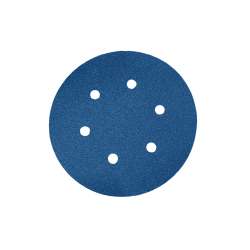 Disque Velcro bleu D150 6 trous