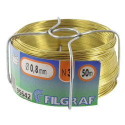 Fil attache BOB no3 0,8x50m  laiton