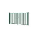 Portail 2 vantaux S18 barreaudé vert 3.00 m