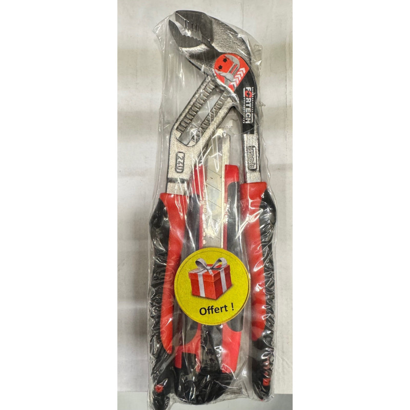 Pince multiprises Fortech sans bouton 240mm+cutter