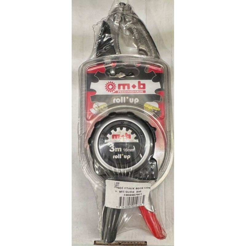 Pince etaux bec long+mesure 3m