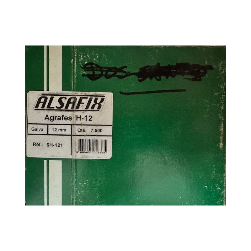 Agrafes H 12 galva