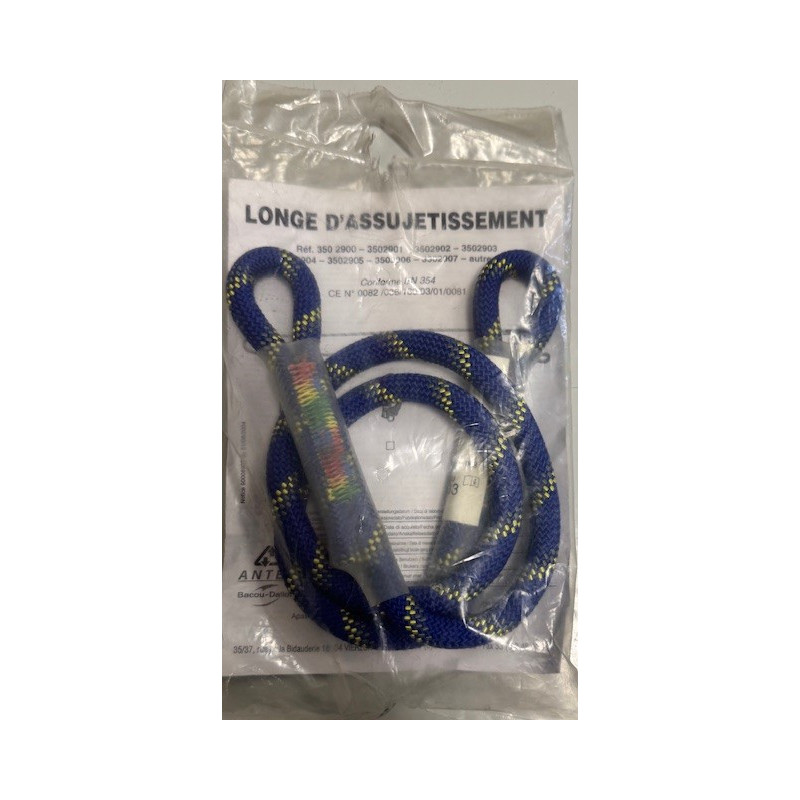 Longe drisse  10,5 MM 1M+2 BOUCLES