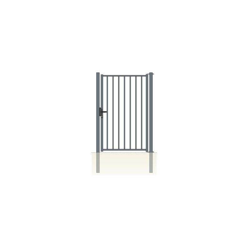 Portillon S16 barreaudé vert 1.00m