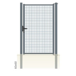 Portillon S16 grillagé vert 1.00m