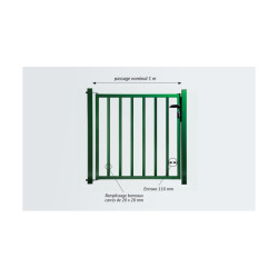 Portillon PYLA vert H 1.20m