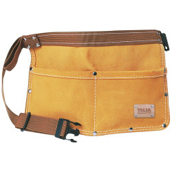 Ceinture double poche cuir