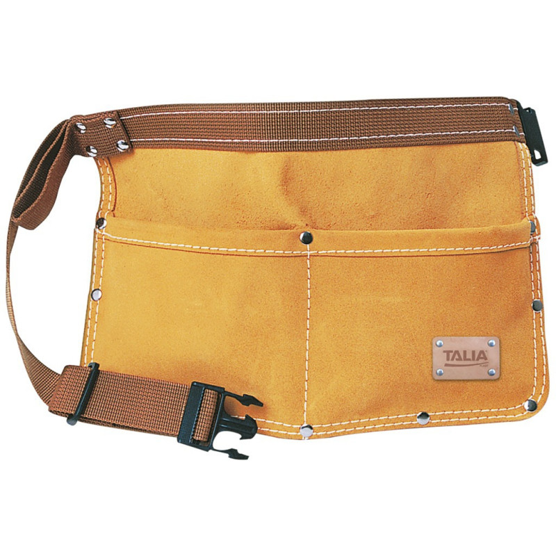 Ceinture double poche cuir