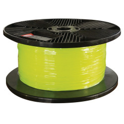 Cordeau D1.5mm tressé polypro. jaune fluo 100ml