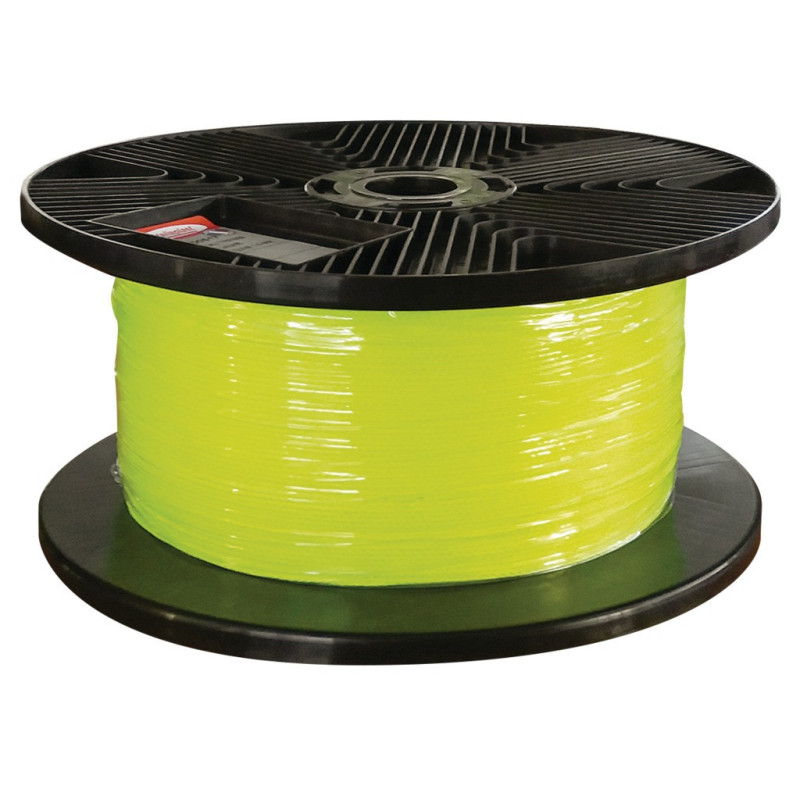 Cordeau D1.5mm tressé polypro. jaune fluo 100ml