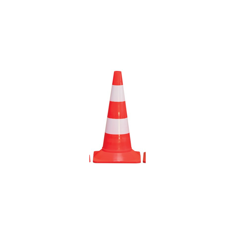 Cone signalisation PVC fluo 50CM 600G