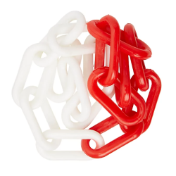 Chaine plastique Rouge/Blanche