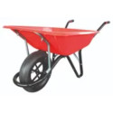 Brouette tous travaux rouge gonflable 100L