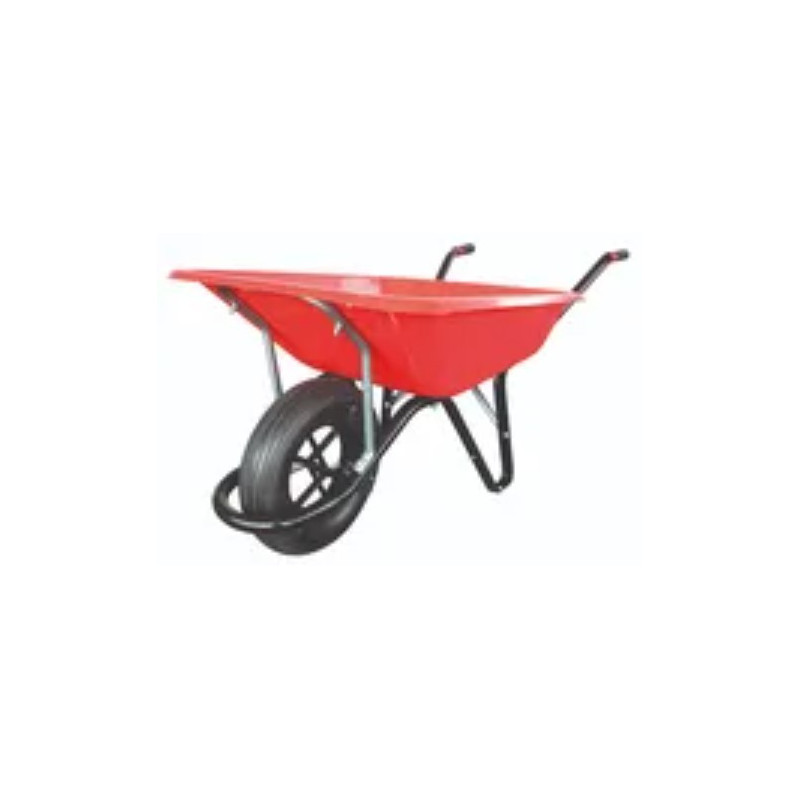 Brouette tous travaux rouge gonflable 100L