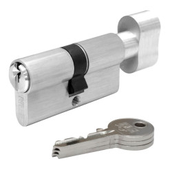 Cylindre Euro F5S à Bouton 5G Nickelé